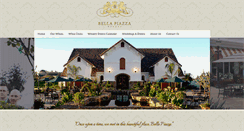 Desktop Screenshot of bellapiazzawinery.com